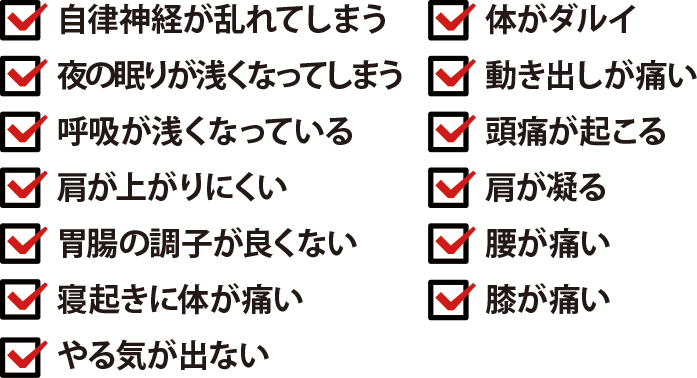 猫背の悪影響 猫背の悪影響